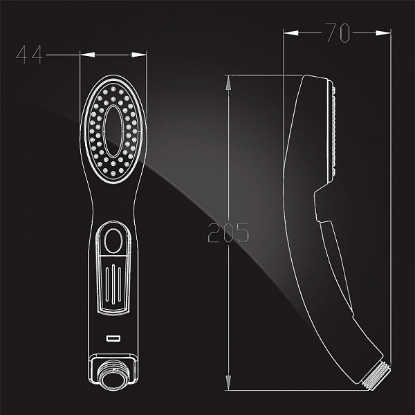 Гигиеническая лейка Elghansa Shower Spray BR-07-Chrome