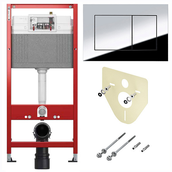 Система инсталляции для унитаза TECE Now 9400412 4 в 1 с кнопкой смыва