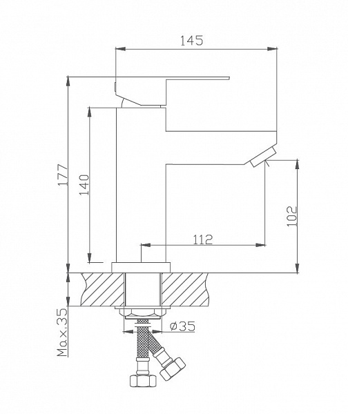 Смеситель для раковины Haiba HB10801