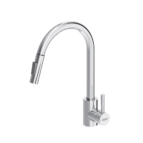 Смеситель для кухни с выдвижным изливом Dorff Logic D3007500