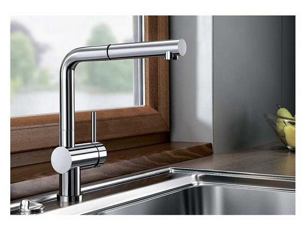 Смеситель для кухни Blanco Linus-S-F с выдвижным душем