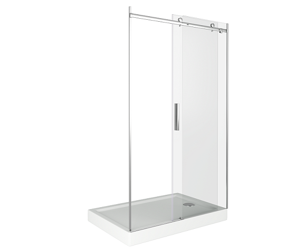 Душевая перегородка Good Door Galaxy WTW-130-C-B профиль черный