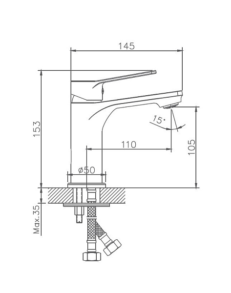 Смеситель для раковины Haiba HB10559