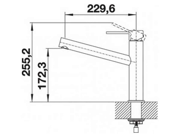 Смеситель для кухни Blanco Ambis (нержавеющая сталь)
