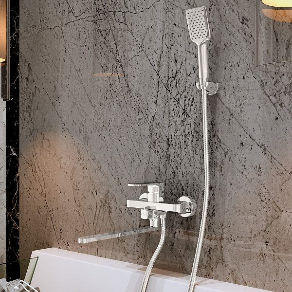 Смеситель для ванны однорычажный Elghansa Heffen 5352520 хром