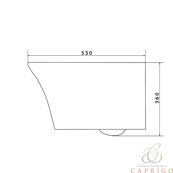 Подвесной унитаз Caprigo Jewel J-1103 безободковый