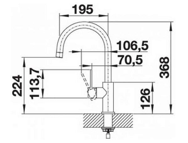 Смеситель для кухни Blanco Candor