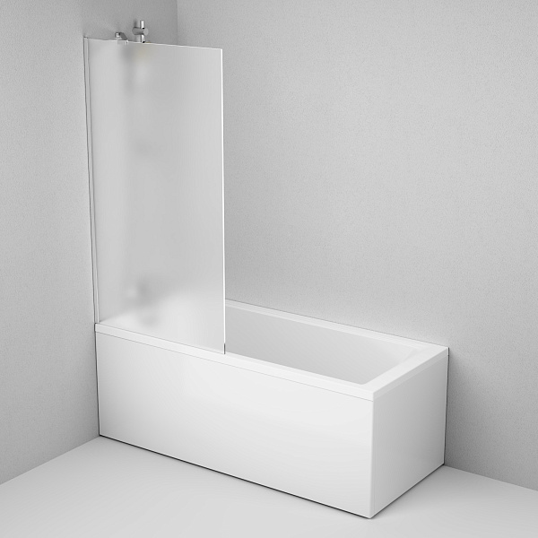 Стеклянная шторка на ванну AM.PM Gem W90BS-080-140CM